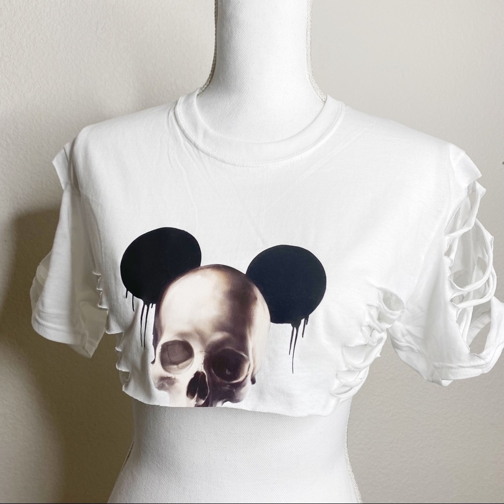 Britney Spears | I Wanna Go Video Mouse Skull Tee - Picture 2 of 4